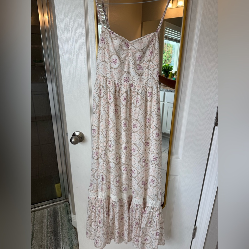 American Eagle Catie Dress -Floral Maxi - Open Back - Picture 3 of 5